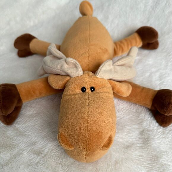 Mudgy & Millie Mary Meyer Floppy Moose Plush Stuffed Animal Toy 13” Long - Picture 3 of 8